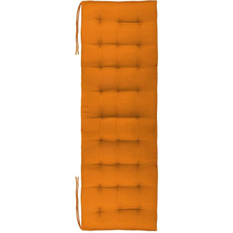 Bankkussen, outdoor/indoor, 27 stiksels, ca. 140 x 40 x 4 cm, oranje