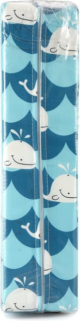 Zitverhoging voor baby's, draagbaar zitkussen, design voor kinderen, blauw/wit