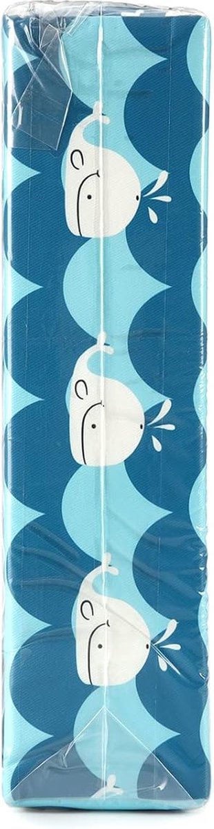 Zitverhoging voor baby's, draagbaar zitkussen, design voor kinderen, blauw/wit