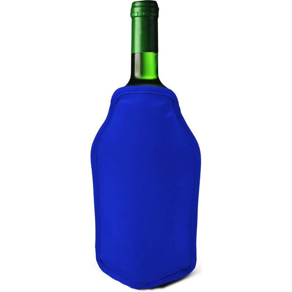 Wijnflessenkoeler met vriesvak, perfect voor het koelen van wijn-prosecco-champagneflessen, ideaal voor diners, picknicks, festivals, blauw