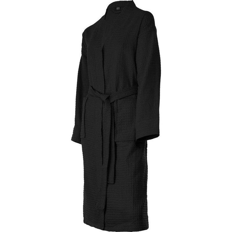 Badjas dames en heren katoen unisex lichte ochtendjas wafel-piqué