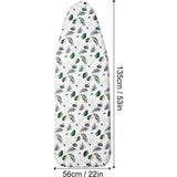 Strijkplankhoes, 120 x 40 cm, voor stoomstrijkijzer, strijkplankovertrek van 100% katoen met extra dikke bekleding voor strijkoppervlakmaten 120-128 x 40-48 cm
