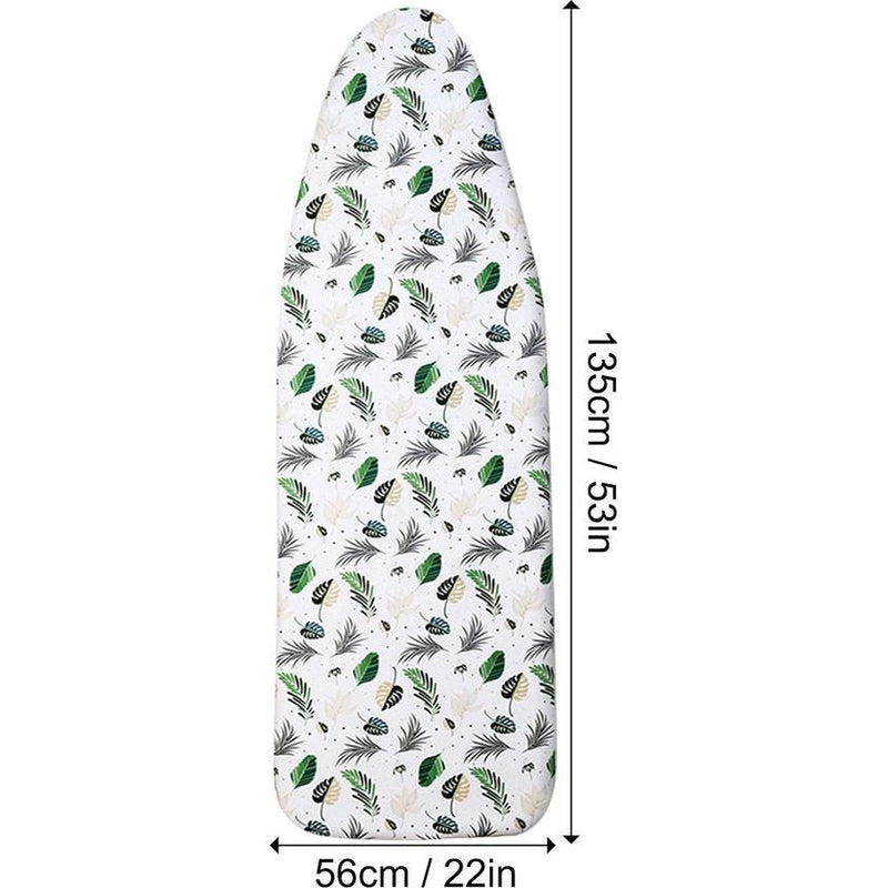 Strijkplankhoes, 120 x 40 cm, voor stoomstrijkijzer, strijkplankovertrek van 100% katoen met extra dikke bekleding voor strijkoppervlakmaten 120-128 x 40-48 cm