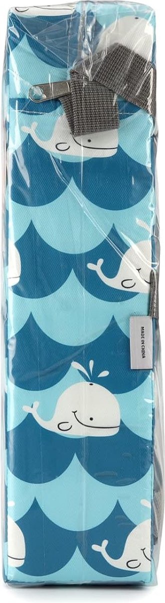 Zitverhoging voor baby's, draagbaar zitkussen, design voor kinderen, blauw/wit