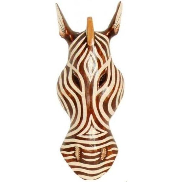 Woru Zebra, houten masker uit Bali, wandmasker, verkrijgbaar in 30 cm, 50 cm of 100 cm (30 cm)
