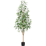 Kunstplanten, 180 cm hoog, eucalyptus kunstplant voor woondecoratie,