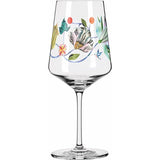 Aperitiefglas 500 ml – Serie Sommerdauw – Motief nr. 8 met kolibriillustratie