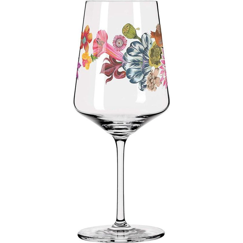 Sommerdauw #6 aperitief glas, kristalglas, 544 milliliter, groen, rood