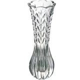 Onbreekbare glazen vaas elegante bladvorm transparante vaas geschikt voor woondecoratie, kantoordecoratie, bruiloft of cadeau (7" Hx2,48 W)