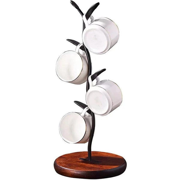 6 haken bekerhouder, koffiebekerhouder, koffiebekerhouder voor toonbank, stijlvolle bekerhouder voor in de keuken, theekop, bekerhouder, bekertoren