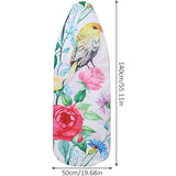 Strijkplankovertrek, extra dikke klassieke katoenen overtrek met elastisch elastiek, extra stoomdoorlatende strijkplankhoes voor stoomstrijkijzers, 140 x 50 cm (stijl B)