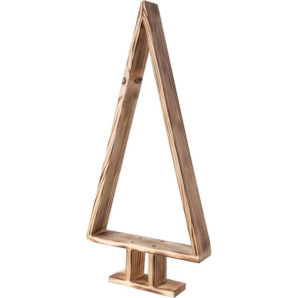 Wooden Christmas Tree | Height 45 cm | Flamed | Christmas Tree for DIY | Christmas Decoration for Table, Windowsill, Office Decoration Gift | Christmas Decoration