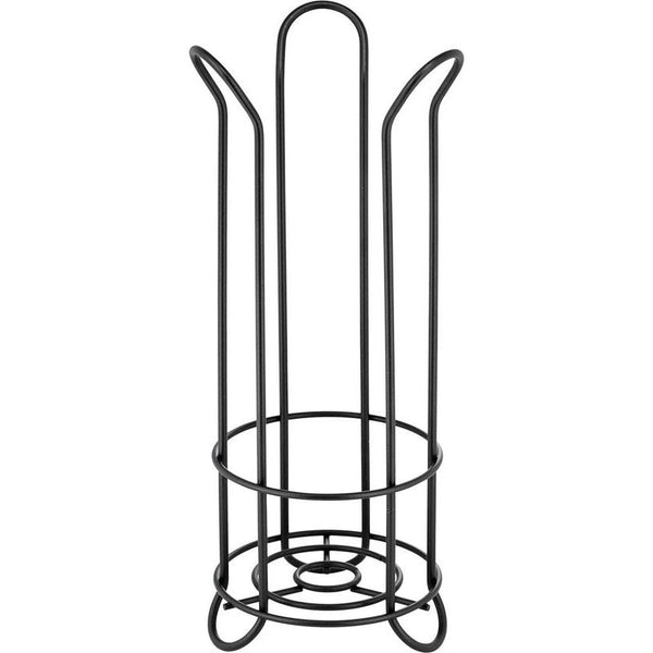 Vrijstaande toiletrolhouder - Moderne badkamer Toiletrolhouder - Toiletrolhouder met houder voor 3 grote reserverollen - Zwart