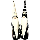 Kerstdecoratie Verlichte decoratieve figuur engel Kabouter Kerstman Mintwit Set van 2