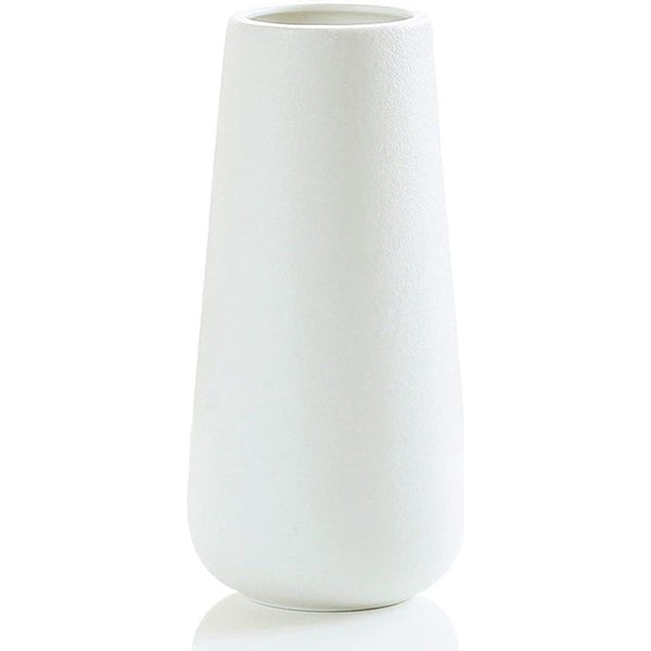 Vaas wit, keramische vaas voor pampasgras, ideaal voor het bewaren van droge bloemen en verse bloemen, bloemenvaas decoratie woonkamer, slaapkamer