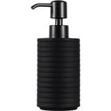 Zeepdispenser, Matzwart, 360 ml, Handwasdispenser, Afwasmiddeldispenser, Pompflesdispenser, Lotiondispenser, Zeepdispenser, Keuken, Badkamer, Douche, Gootsteen, Kolomvorm
