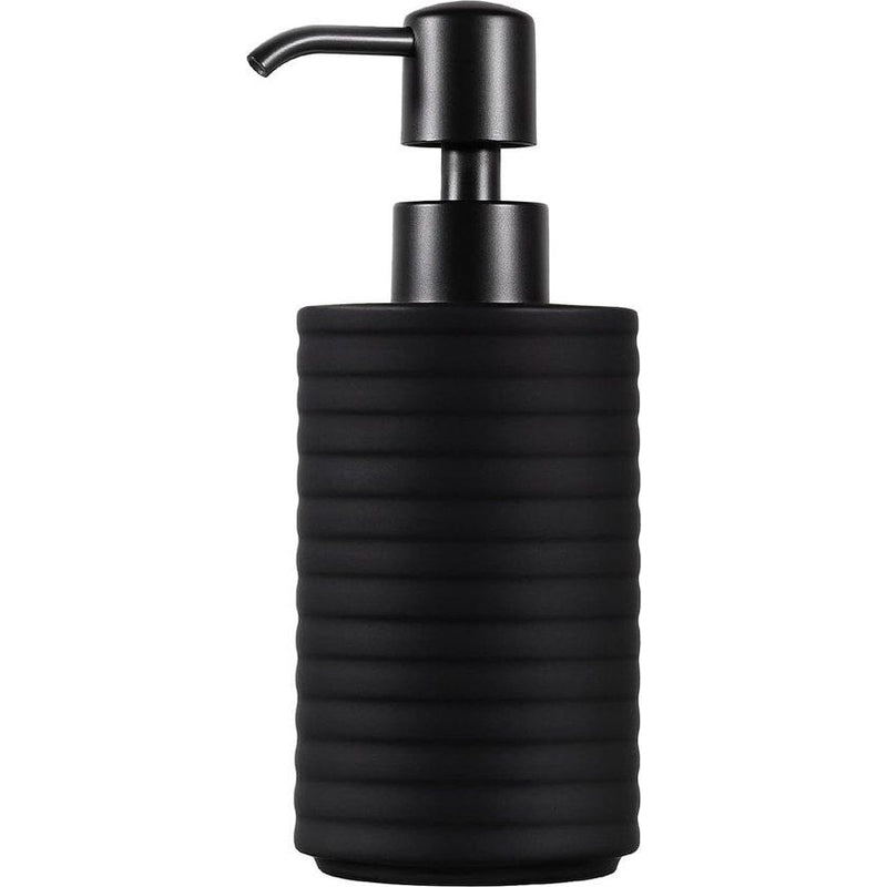 Zeepdispenser, Matzwart, 360 ml, Handwasdispenser, Afwasmiddeldispenser, Pompflesdispenser, Lotiondispenser, Zeepdispenser, Keuken, Badkamer, Douche, Gootsteen, Kolomvorm