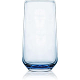 6-delige waterglazenset voor cocktails & mocktails drinkglazenset longdrinkglazen (lichtblauw 470 ml)