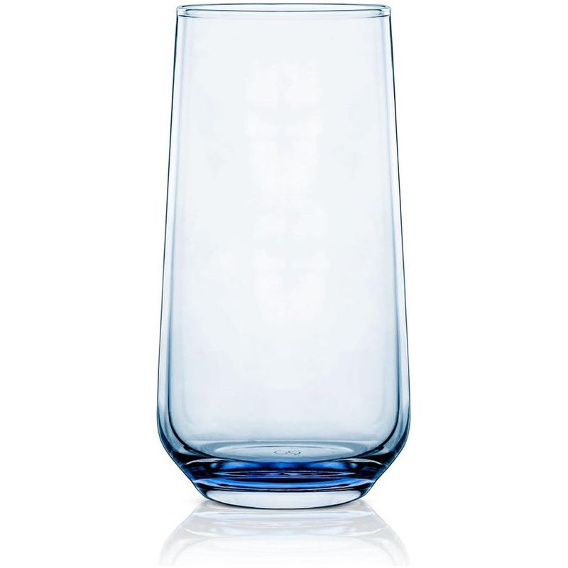 6-delige waterglazenset voor cocktails & mocktails drinkglazenset longdrinkglazen (lichtblauw 470 ml)