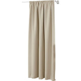Verduisteringsgordijn, thermogordijn, met plooiband, zand, 135x245 cm