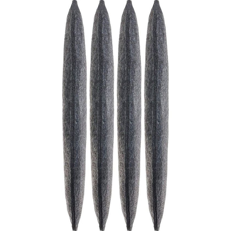 Zitkussen, vilt, rond, stoelkussen, zitkussen, gewatteerd, Ø 35 cm, voordeelverpakking van 4 stuks, antraciet