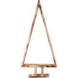 Wooden Christmas Tree | Height 45 cm | Flamed | Christmas Tree for DIY | Christmas Decoration for Table, Windowsill, Office Decoration Gift | Christmas Decoration