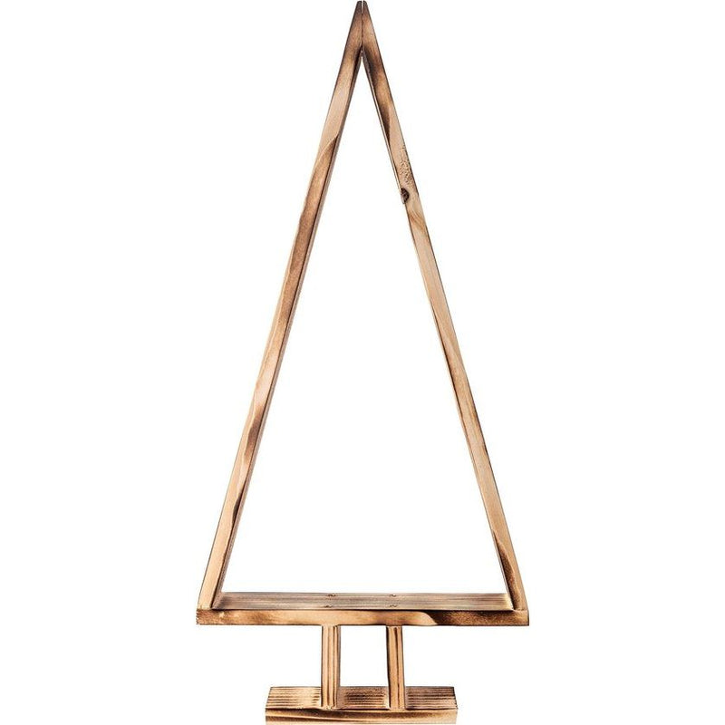 Wooden Christmas Tree | Height 45 cm | Flamed | Christmas Tree for DIY | Christmas Decoration for Table, Windowsill, Office Decoration Gift | Christmas Decoration