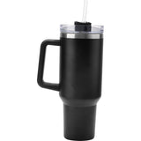 1200 ml, dubbelwandige roestvrijstalen vacuüm-isolatiebeker, vacuüm geïsoleerde autobeker, roestvrijstalen reisfles met rietjes, koffiebeker, reisbeker, thermobeker, koffie voor auto, kantoor