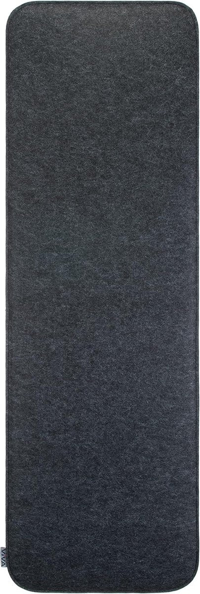 Bankkussen vilt ca. 118x38x2 cm bankkussen indoor/outdoor kussen antraciet