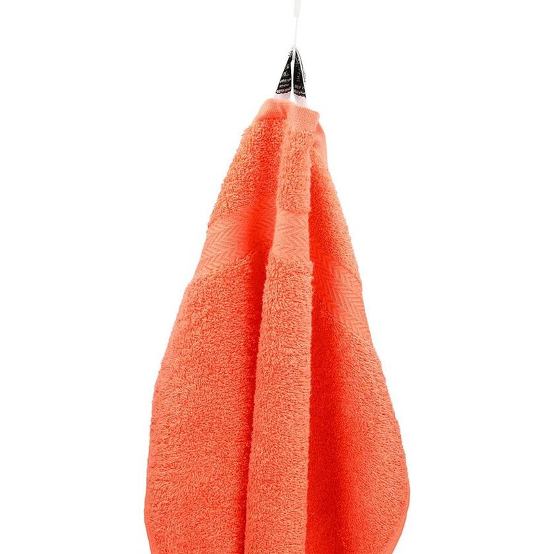 12-delige badstof handdoekenset - 2x lighanddoeken - 4x handdoeken - 2x gastendoekjes - 2x zeepdoekjes - 2x washandjes - bloedsinaasappel