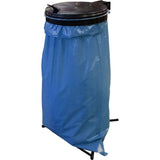 Vuilniszakstandaard, 120 liter, staal, standaard, vuilniszakhouder, vuilniszakhouder, afvalbak, gele zak Translation: Trash bag stand, 120 liters, steel, standard, trash bag holder, trash bag holder, waste bin, yellow bag