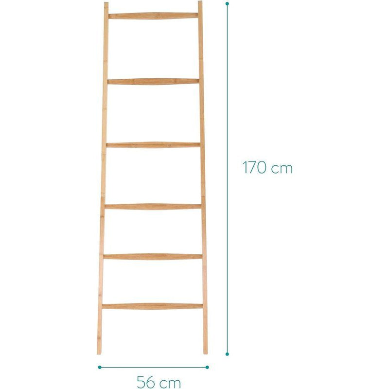 Bamboe Handdoekstandaard - Rek voor Handdoeken Kledingaccessoires - Houten voor Badkamer Garderobe Slaapkamer.
