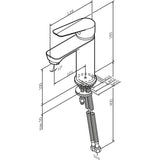 Hit wastafelarmatuur met eengreepsmengkraan, SoftMotion keramische cartridge 35 mm, Neoperl Aerator, krasbestendig, gemakkelijk te reinigen, mat zwart