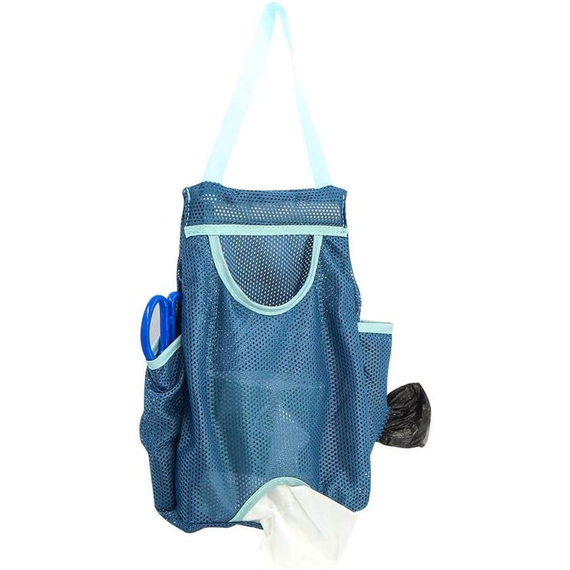 Plastic zakhouder, vuilniszakhouder, boodschappentas, plastic zakken, organizer, opvouwbaar, hangend, ademend, net-afvalzakken, herbruikbare plastic zakdispenser voor thuis en keuken, 2 stuks