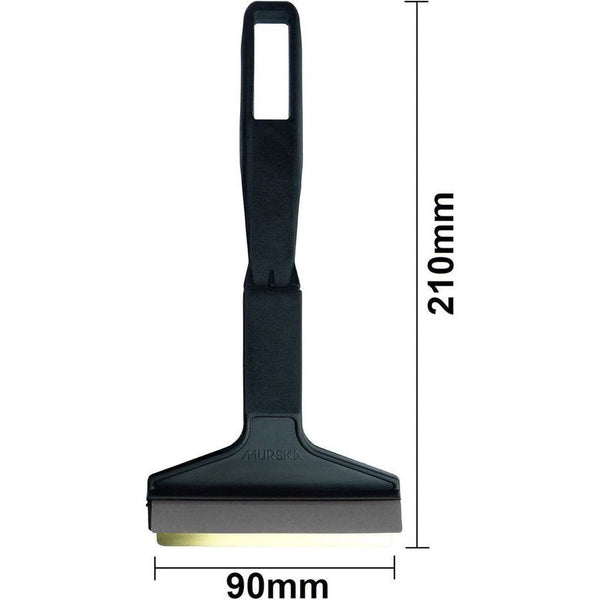 IJskrabber, 2 stuks, messing schraper,topkwaliteit 90 mm schraper 210 mm totale lengte (2 stuks zwart/grijs)