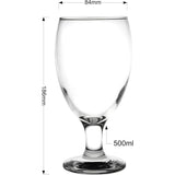 glazen set voor bier 0,5 liter bierglazen voor ambachtelijke biertulp bierglas drinkglas glas voor cocktailglazen sapglazen vaatwasmachinebestendig 6 x 500 ml