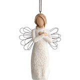 Herdenkingsengel van de wilgenboom translates to "Memorial angel of the willow tree" in Dutch.