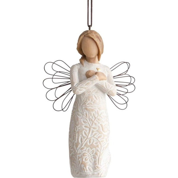 Herdenkingsengel van de wilgenboom translates to "Memorial angel of the willow tree" in Dutch.