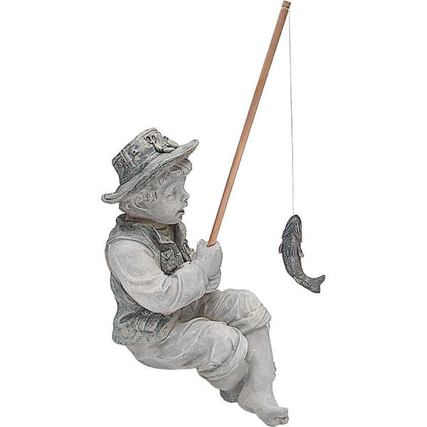 Toscano ontwerp van Blagdon Frederic, the Little Fisherman of Avignon Tuinbeeld jongen met hengel