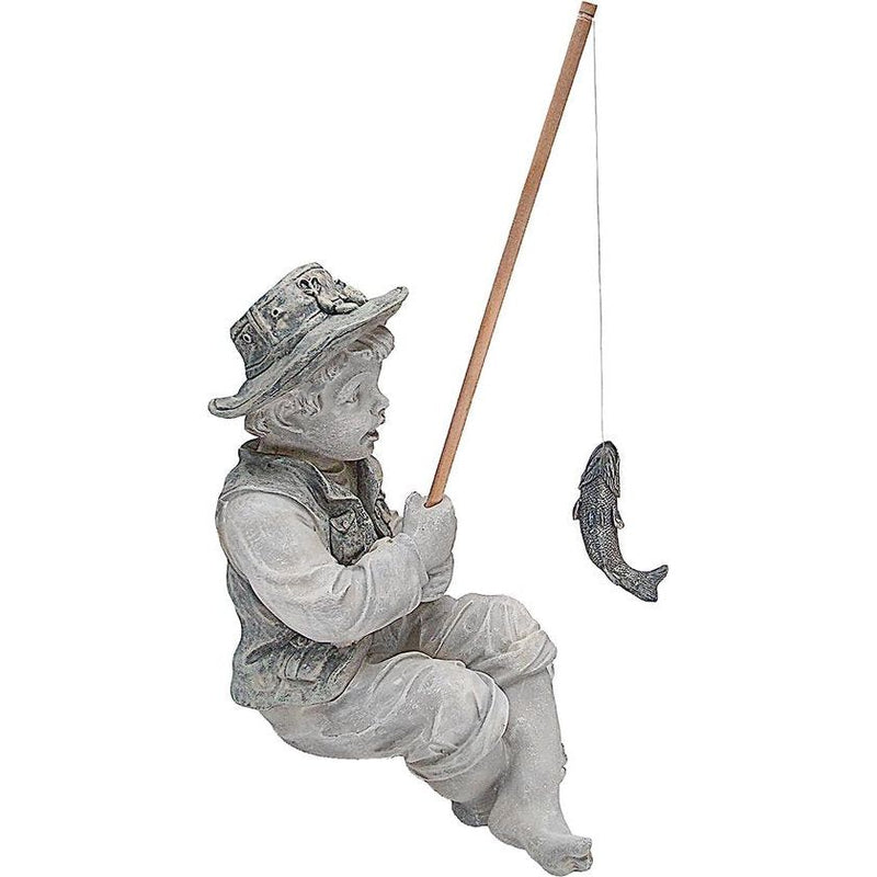 Toscano ontwerp van Blagdon Frederic, the Little Fisherman of Avignon Tuinbeeld jongen met hengel
