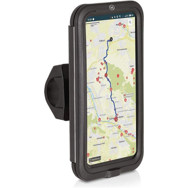 Case Universele mobiele telefoon fietshouder waterdicht voor smartphone 5,0-6,7 inch compatibel met motorhouder (afneembaar, displaybescherming, 360 graden)