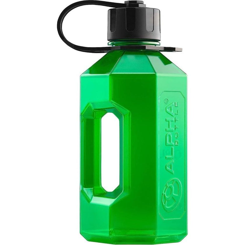 Alpha fles XL 1,6 liter waterfles -1600 ML BPA-vrije waterfles met lekvrije Alpha seal -1,6 L waterflessen voor gemakkelijke hydratatie-groen