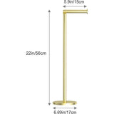 Staande toiletrolhouder, opvouwbare papierhouder, roestvrijstalen badkamerstandaard, roestvrij, vrijstaande opslagdispenser voor 5 rollen