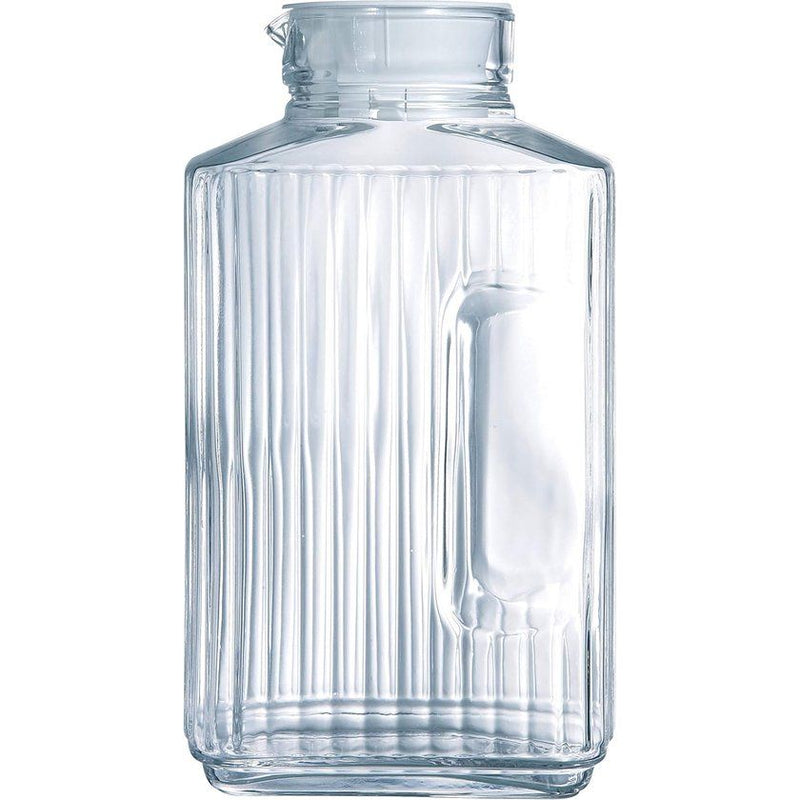 koelkastgietkan met wit deksel 2 liter = refrigerator jug with white lid 2 liters