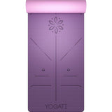 YOGATI – milieuvriendelijke yogamat - TPE, non-slip en dikke yogamat. Yoga Matten met Body Alignment Lines. Perfect Pilates Mat voor workout oefening, Gym en Fitness.