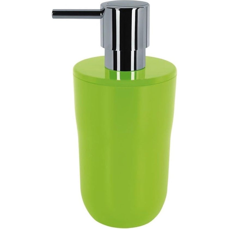 Zeepdispenser vloeibare zeepdispenser, inhoud 7,5 x 7,5 x 16,5 cm - 300 ml - groen