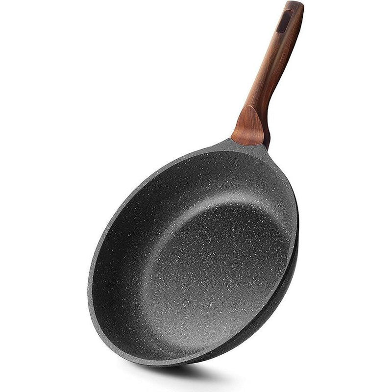 28 cm non-stick pan, anti-aanbak pan 28 cm, inductie omelette braadpan, braadpan voor alle warmtebronnen