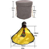 Opbergmand voor speelgoed, opvouwbare opbergtas voor speelgoed met speelkleed voor kinderen, tas met trekkoord, kan snel kinderspeelgoed organiseren en opbergen (150 cm)