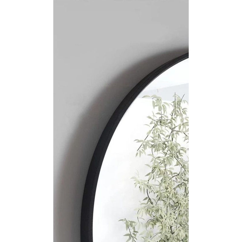 Ronde spiegel, wandspiegel, 50 cm, badkamerspiegel voor hal, woonkamer, slaapkamer, zwart Vertaling: Ronde spiegel, wandspiegel, 50 cm, badkamerspiegel voor de hal, woonkamer, slaapkamer, zwart.