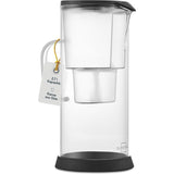 Waterfilter, glazen karaf, 2,7 liter, compatibel met Maxtra, vermindert kalk en chloor in drinkwater